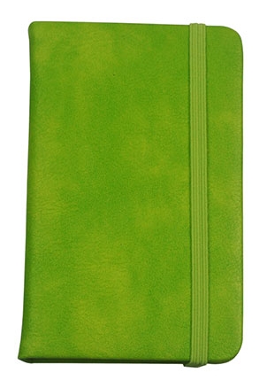 Customized green PU notebook